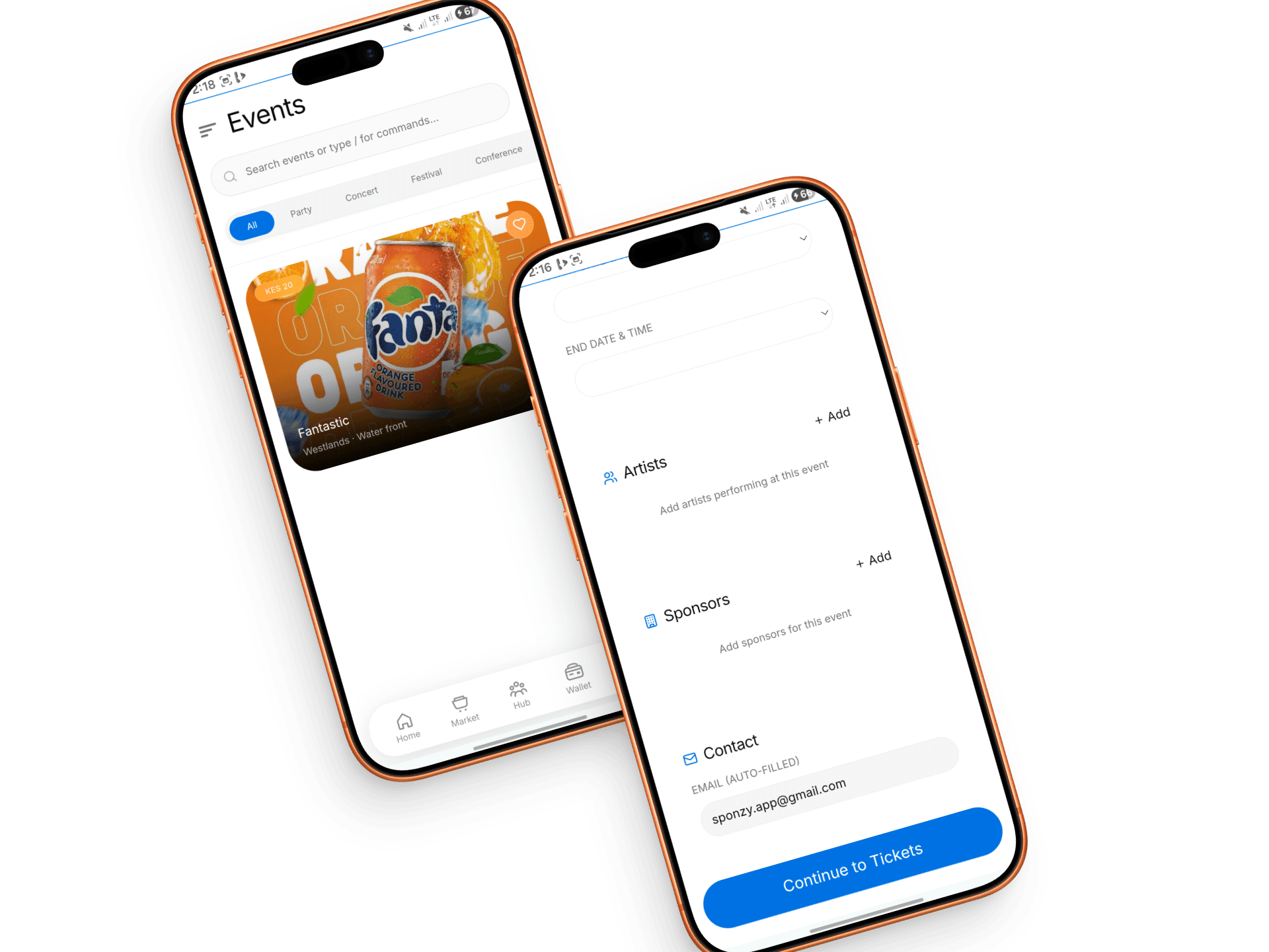 Events and post an event